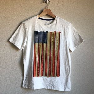 5 for $15 GAP graphic tee baseball flag XL